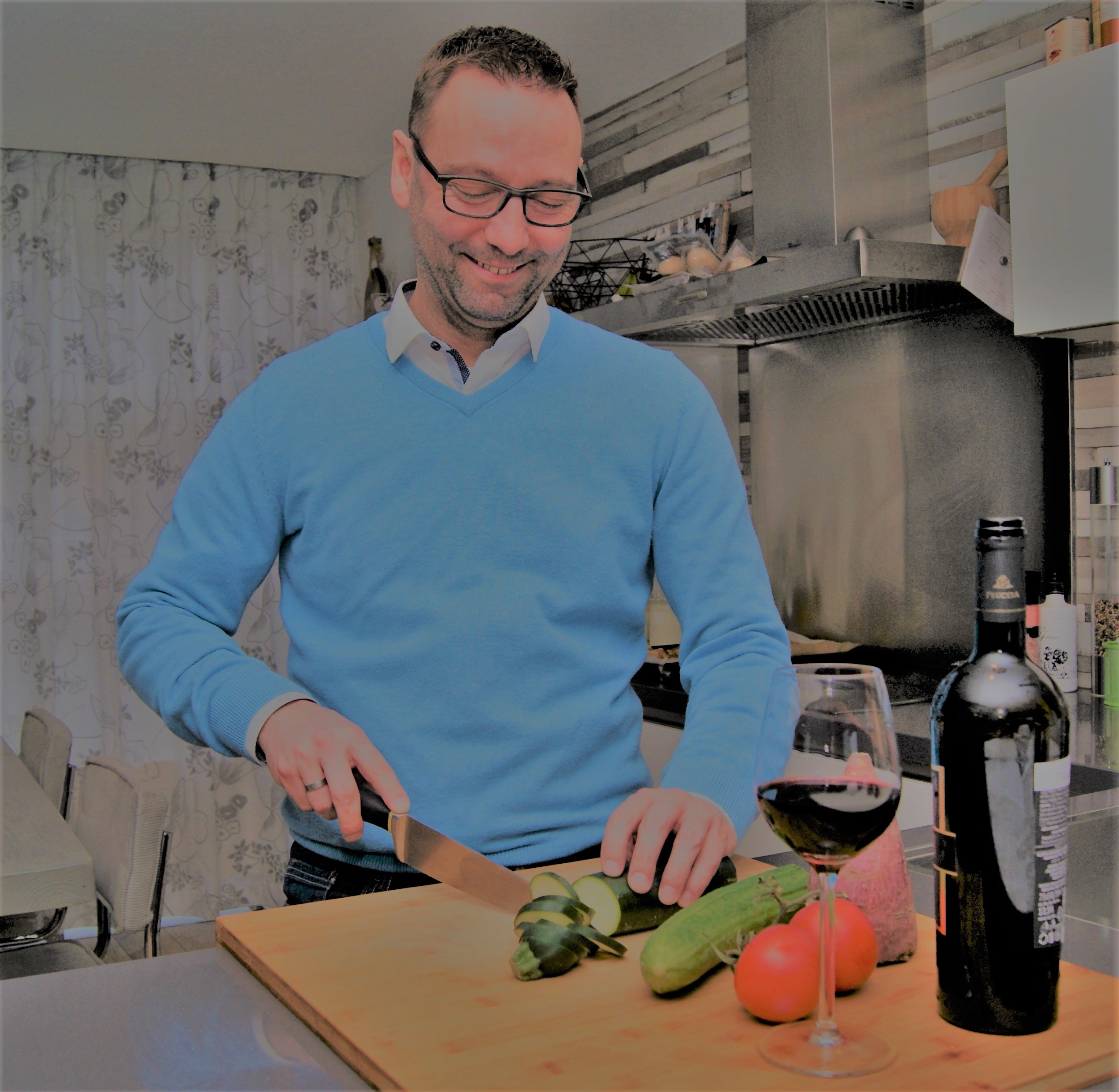 Wouter in de keuken